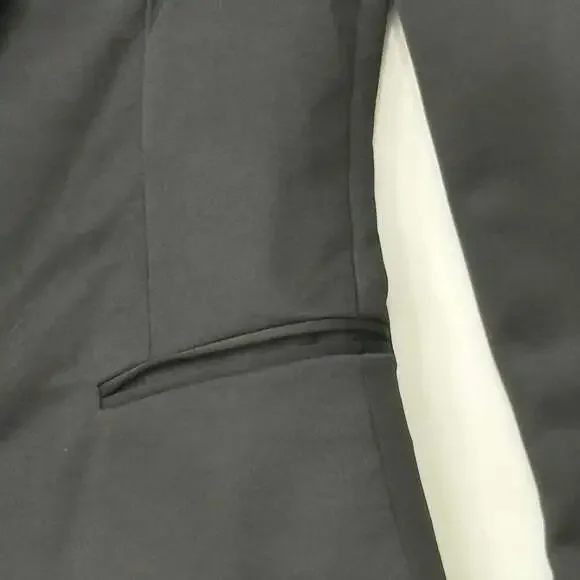 Zara Basic Collection Black One-Button Blazer Small - Picture 3 of 13